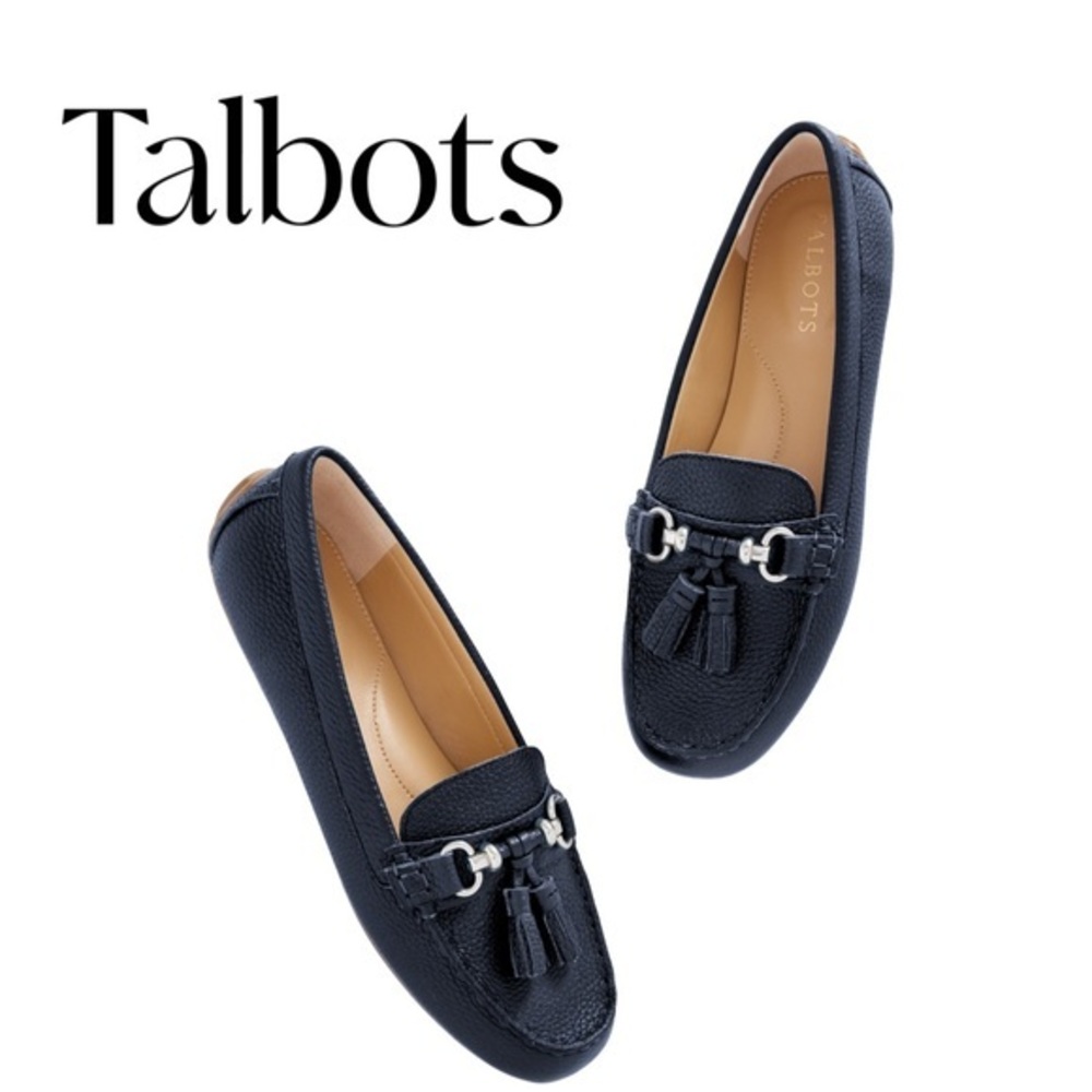 Talbots Indigo Blue Flats with Classic Design and Cushioned Insole Sz 8 NIB